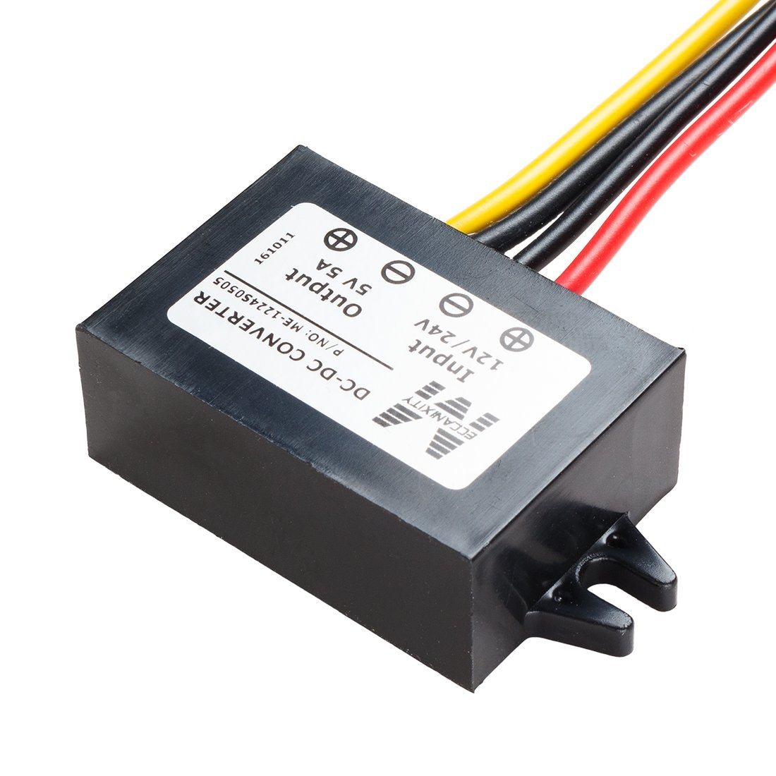 uxcell Waterproof Voltage Converter Regulator DC/DC DC 12V/24V to DC 5V 5A 25W Power Buck Transformer