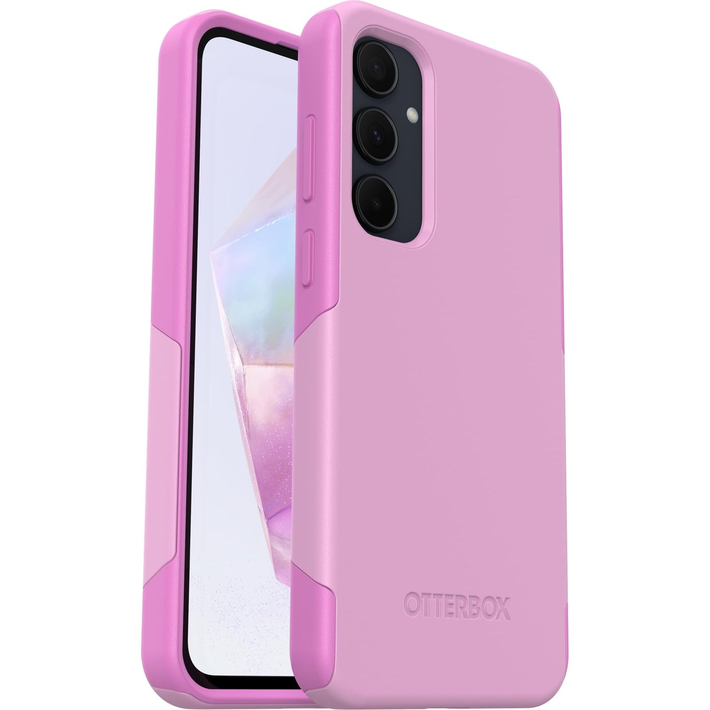 OtterBox Samsung Galaxy A35 Commuter Series Lite Case - Run Wildflower (Pink), Slim & Tough, Pocket-Friendly, with Open Access to Ports and Speakers