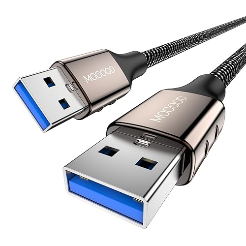 MOGOOD USB 3.0 Extension Cable - Male to Male USB A Works with Laptop, External Hard Drive, DVD Player, Television, Setup Box, SSD