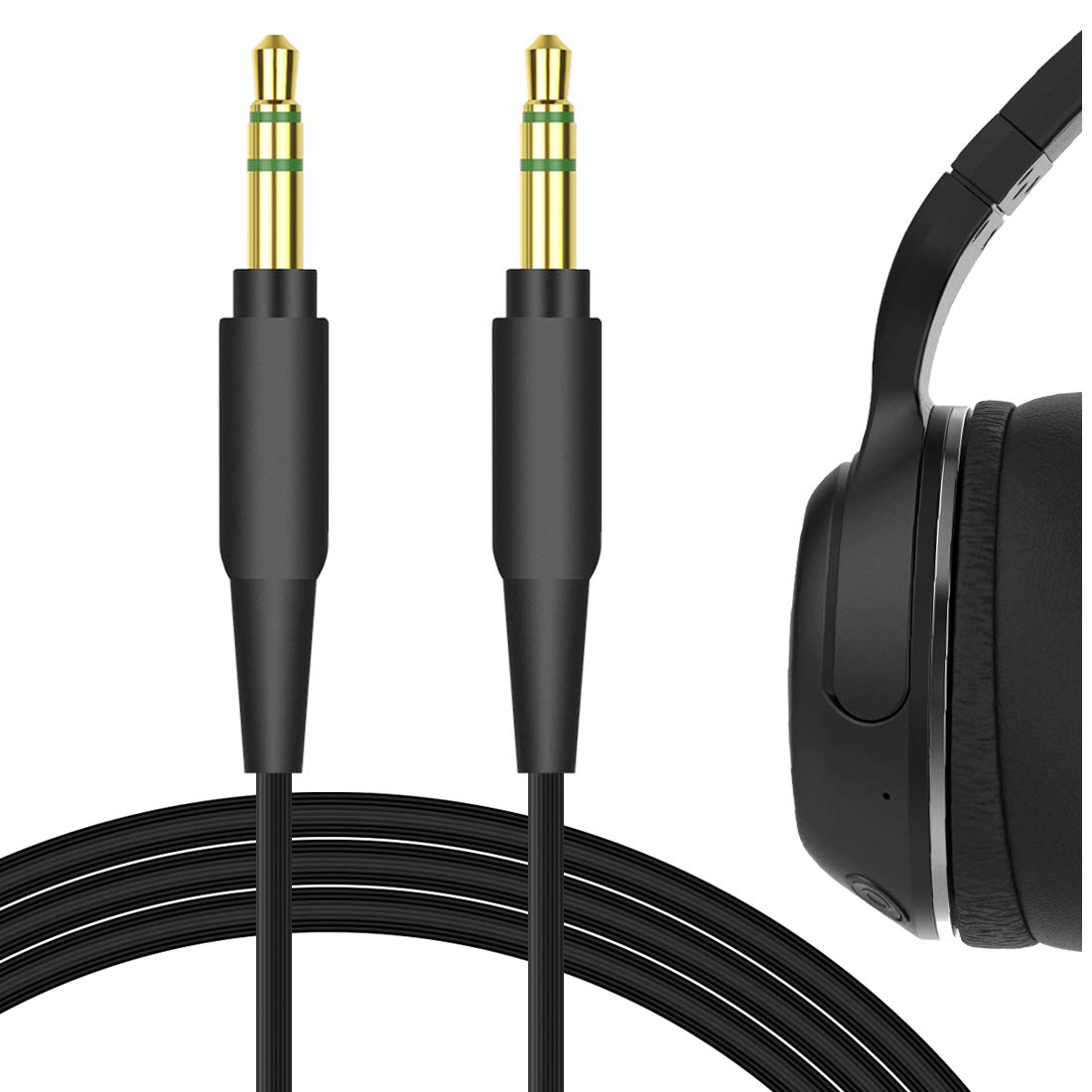 GEEKRIA Audio Cable Compatible with Skullcandy Hesh EVO/ANC/3/2, Crusher ANC/EVO, Cassette, Venue, Grind, Riff 2, 3.5mm Aux Replacement Stereo Cord…