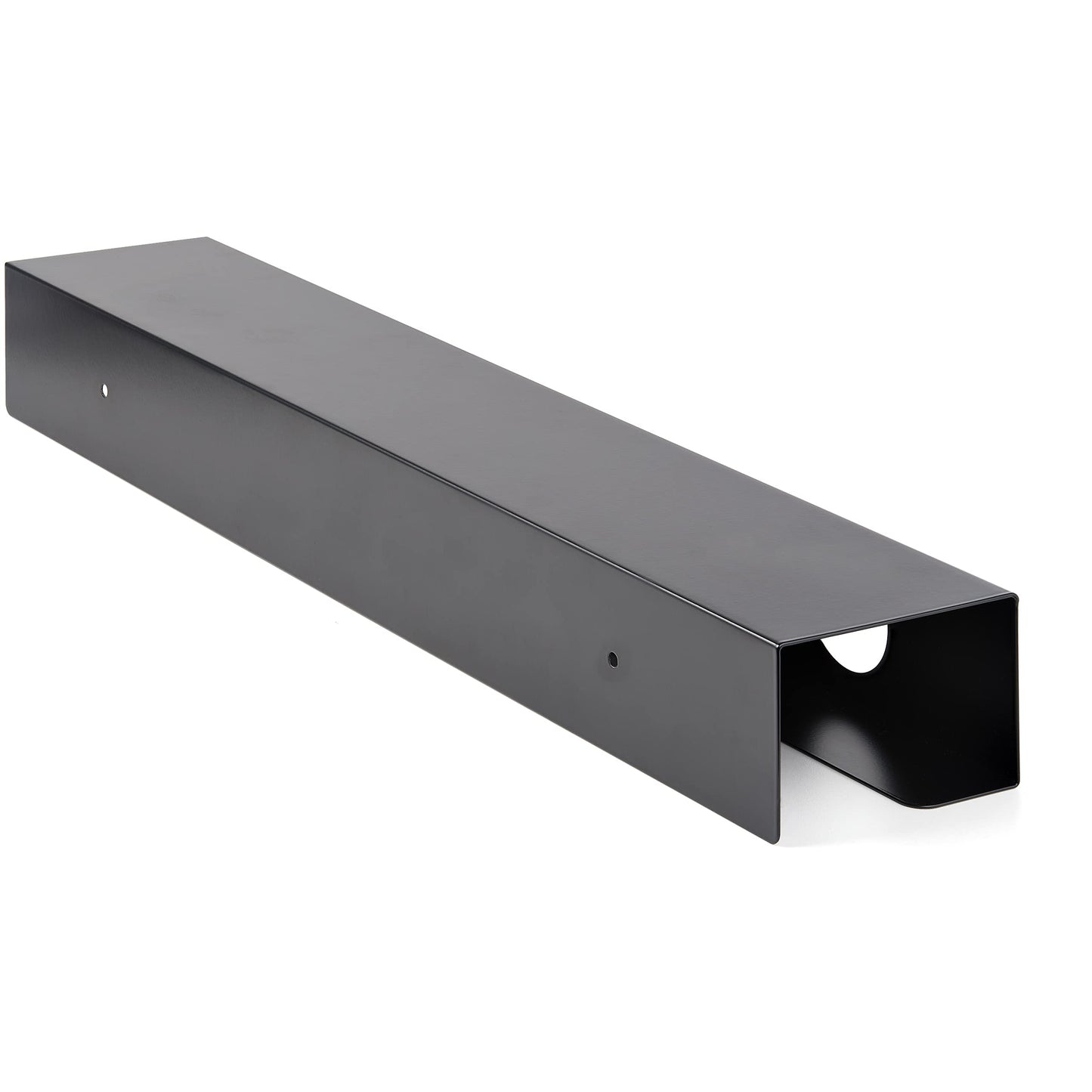 StarTech.com Under Desk Cable Management Tray - Office/Standing Desk Cable Tray Organizer - Desk/Table Mount Holder for Cords/Wire/Power Strip