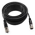 CablesOnline, 50ft RG8X UHF PL259 Male to UHF PL259 Male 50-Ohm Antenna Cable