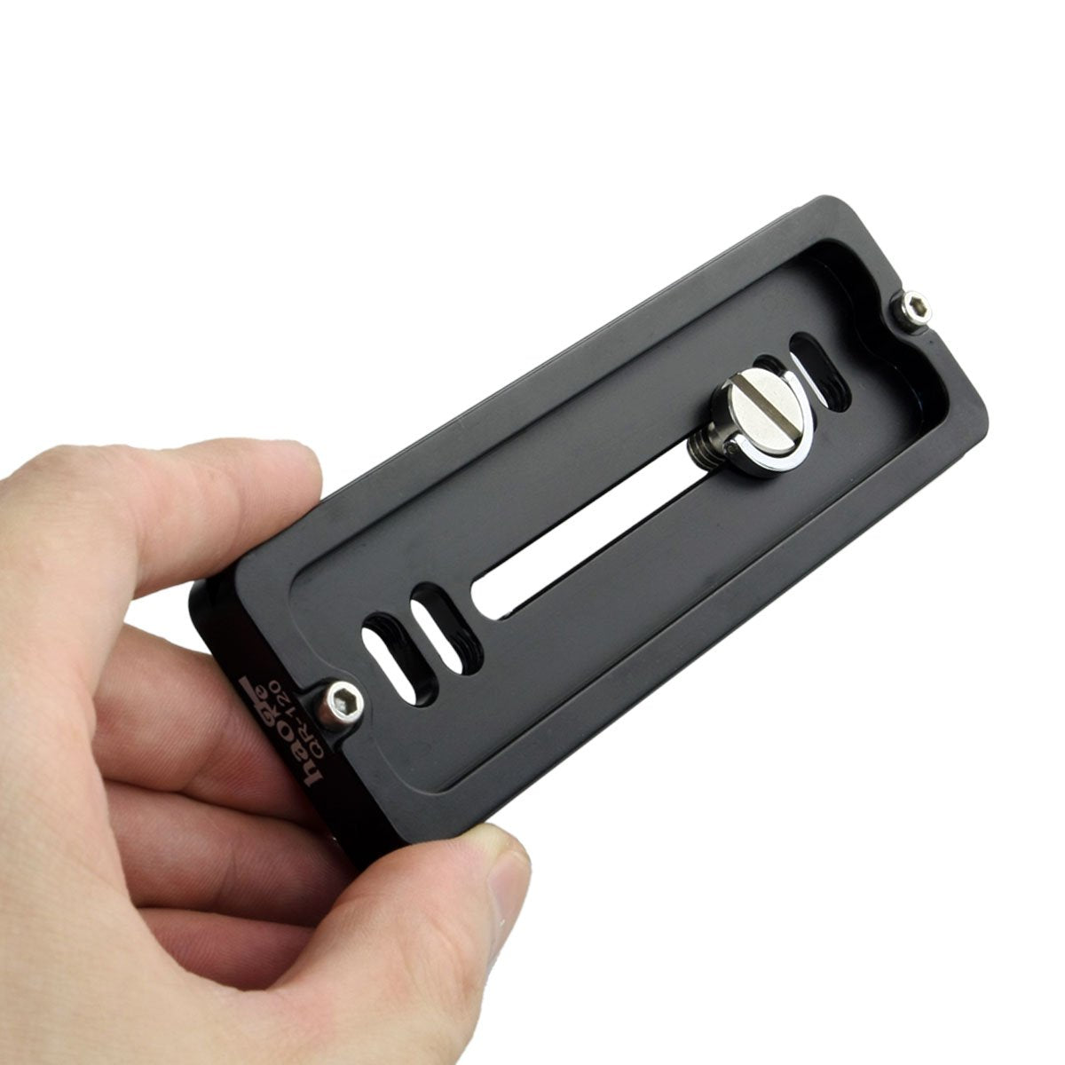 Haoge 120mm QR Quick Release Plate Dual Dovetail and D-Ring Screw Fits Arca-Swiss Standard for Tripod Ball Head