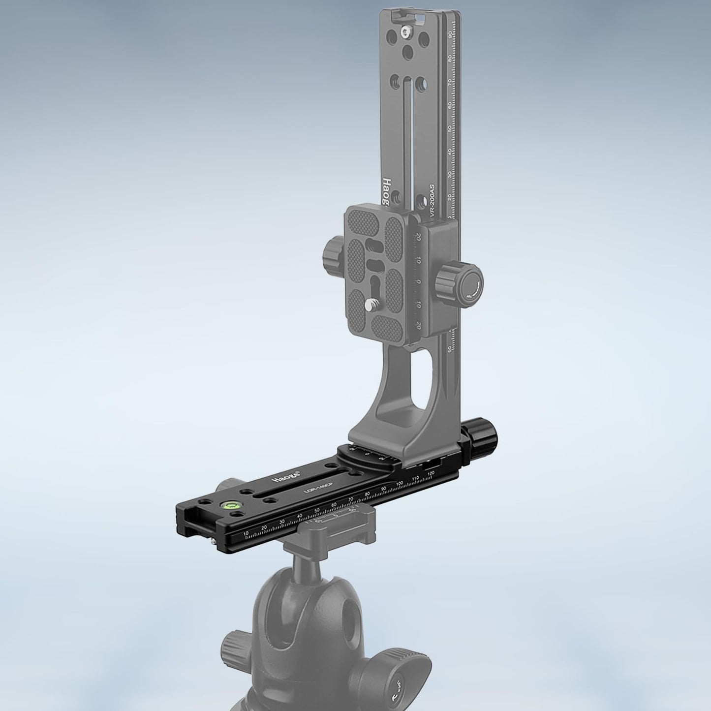 Haoge 140mm Nodal Slide Double Dovetail Focusing Rail Plate with Metal Quick Release Clamp and 60mm Plate for Camera Panoramic Panorama Close Up Macro