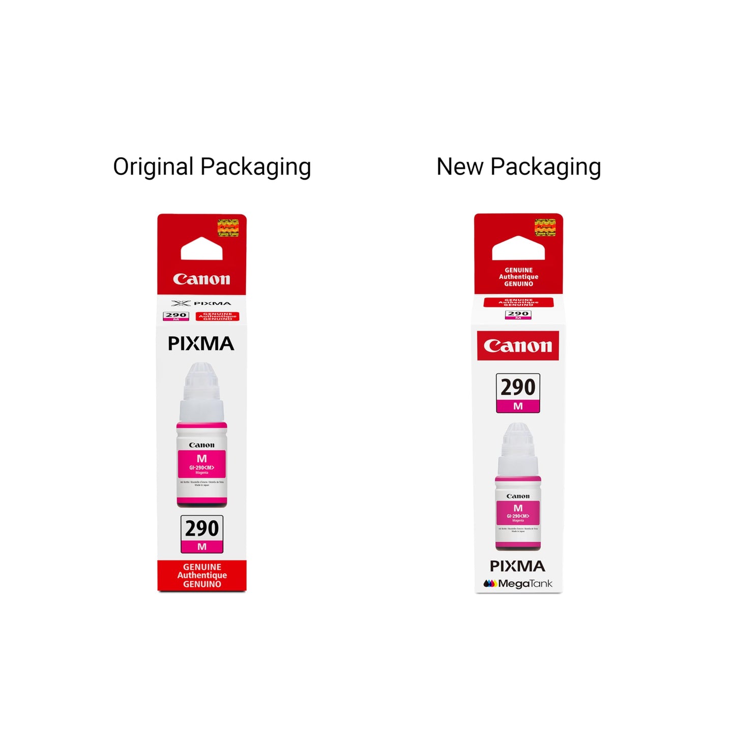 Canon GI-290 Genuine Magenta Ink Tank, Compatible with Megatank G4200, G3200, G2200, G1200, and G4210 Printers