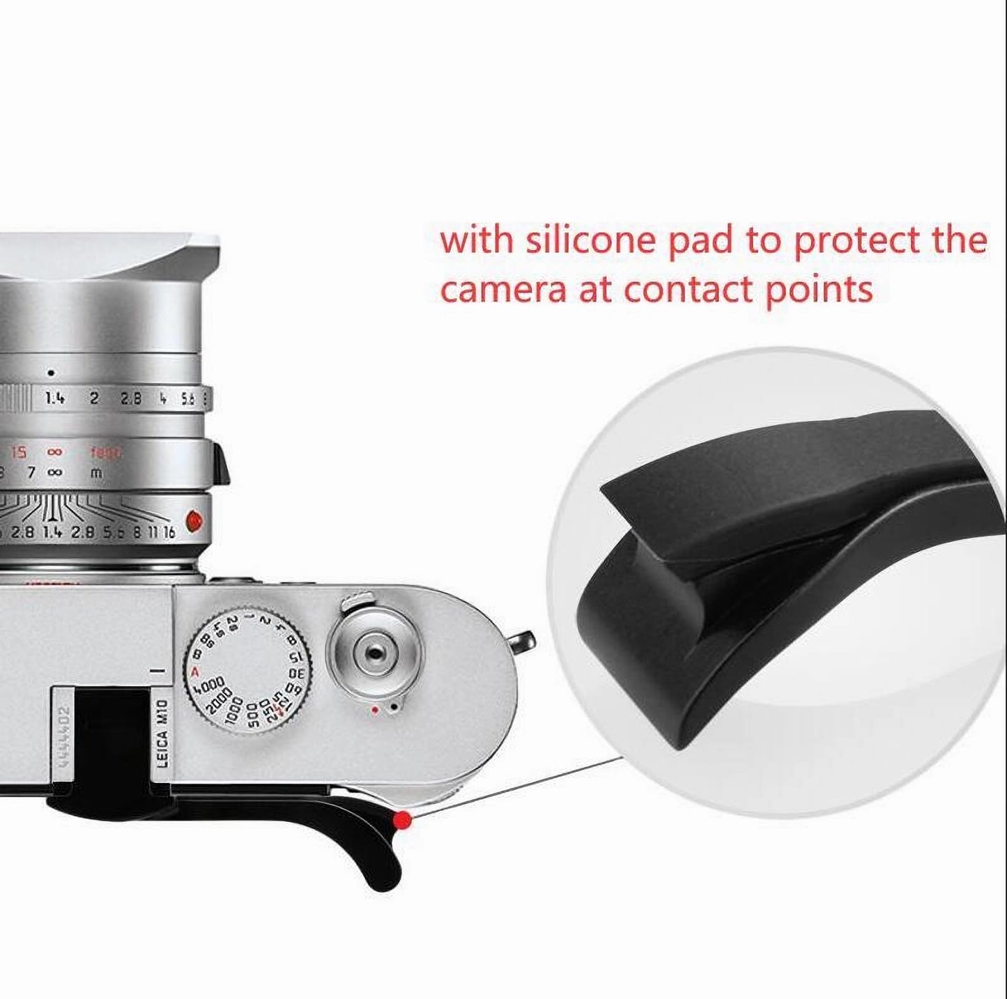 YEWOOP M10P/R-G Thumb Stand Metal Thumbs Up Grip Compatible with Leica M11 M10 M10P M10R M11D M11P Better Balance & Grip Convenience, Camera Black