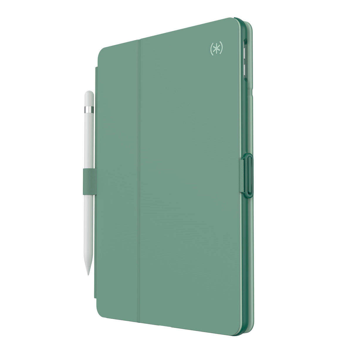 Speck Balance Folio Case for iPad 10.2 Inch (2019-2021) - Drop & Camera Protection, Slim Multi Range Stand, Apple Pencil Holder - Fluorite