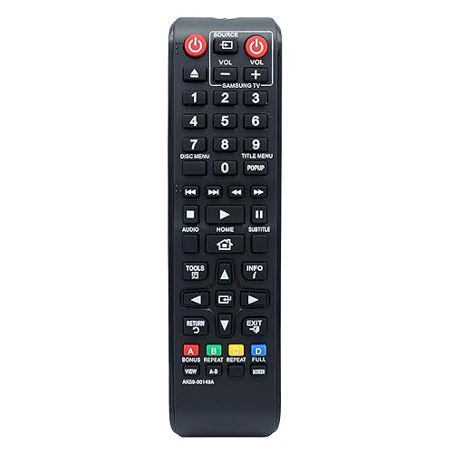 AK59-00149A Remote Control Replacement for Samsung TV Blu-Ray Player BD-F5100 BD-FM51 BD-FM57C BD-H5100 BD-H5900 BD-JM57 BD-HM51 BD-HM59