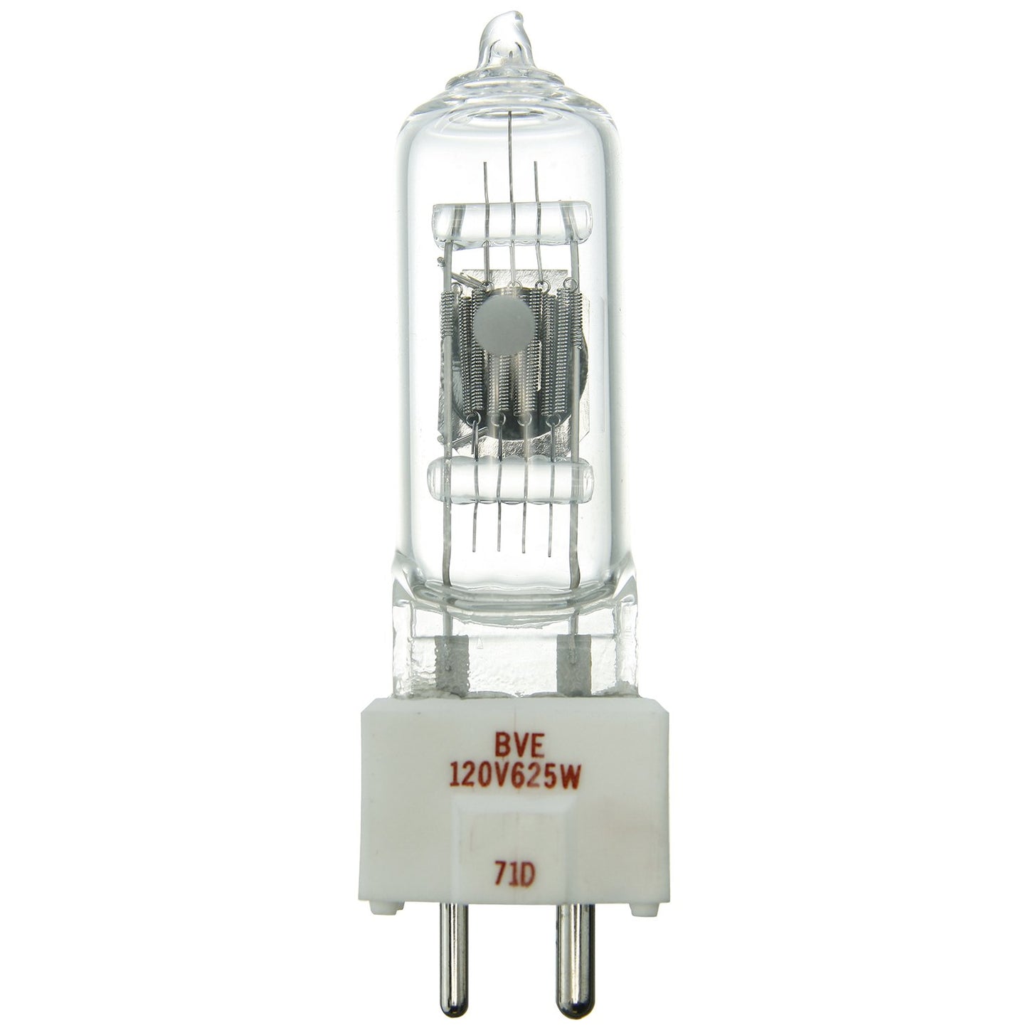 Sunlite BVE 625W/T6/120V/CL/GX9.5 625-watt 120-volt Bi-Pin Based Stage and Studio T6 Bulb, Clear