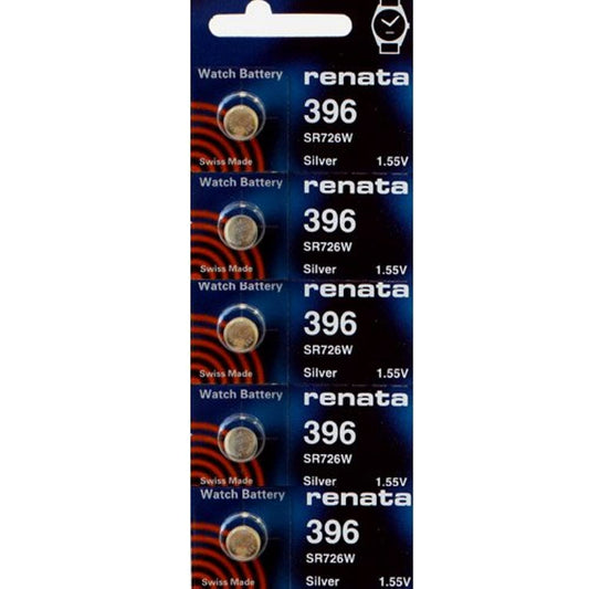 396 Watch battery - Strip of 5 Batteries