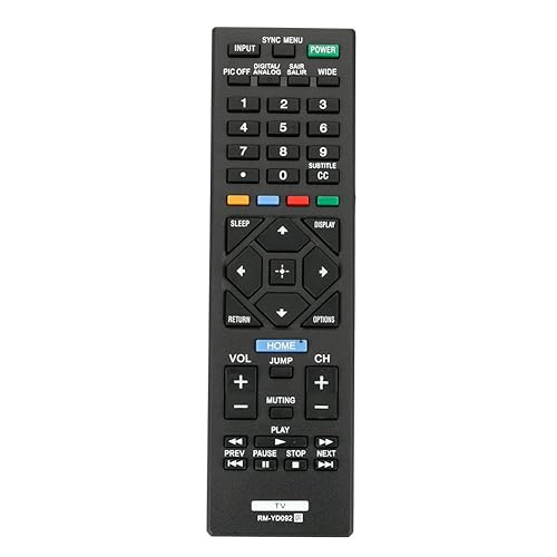 New RM-YD092 Replaced Remote fit for Sony TV KDL-32R400A KDL-40R450A KDL-46R453A KDL-46R450A KDL-40R471A KDL-32R421A KDL-50R450A KDL-40R380B