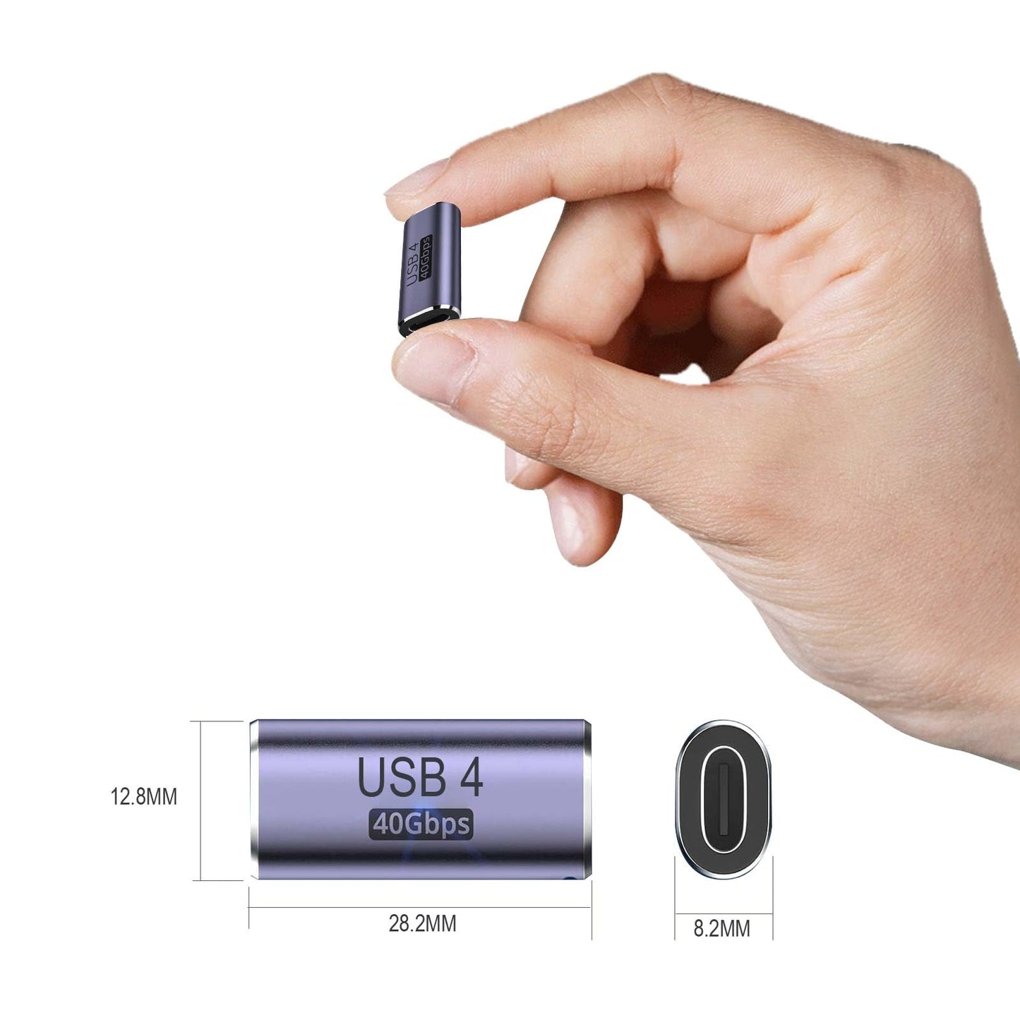 TFAK 3pack usbc Female to Female Adapter - USB C Coupler with 240W Fast Charging & 40Gbps Data Transfer, Type c Extender with 8k@60hz Video…