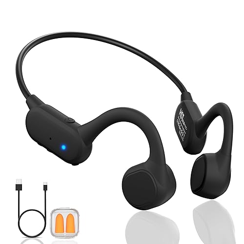 Cevinily 2025 Bone Conduction Headphones,Open Ear Wireless Bluetooth 5.4 Earphones with Mic,Premium Sound Quality 12Hrs Playtime Sports…