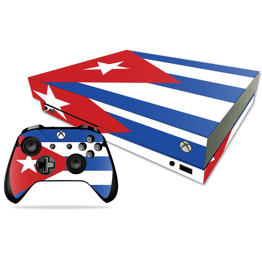 MightySkins Skin Compatible with Xbox One X Combo - Cuban Flag | Protective, Durable, and Unique Vinyl Decal wrap Cover | Easy to Apply, Remove,