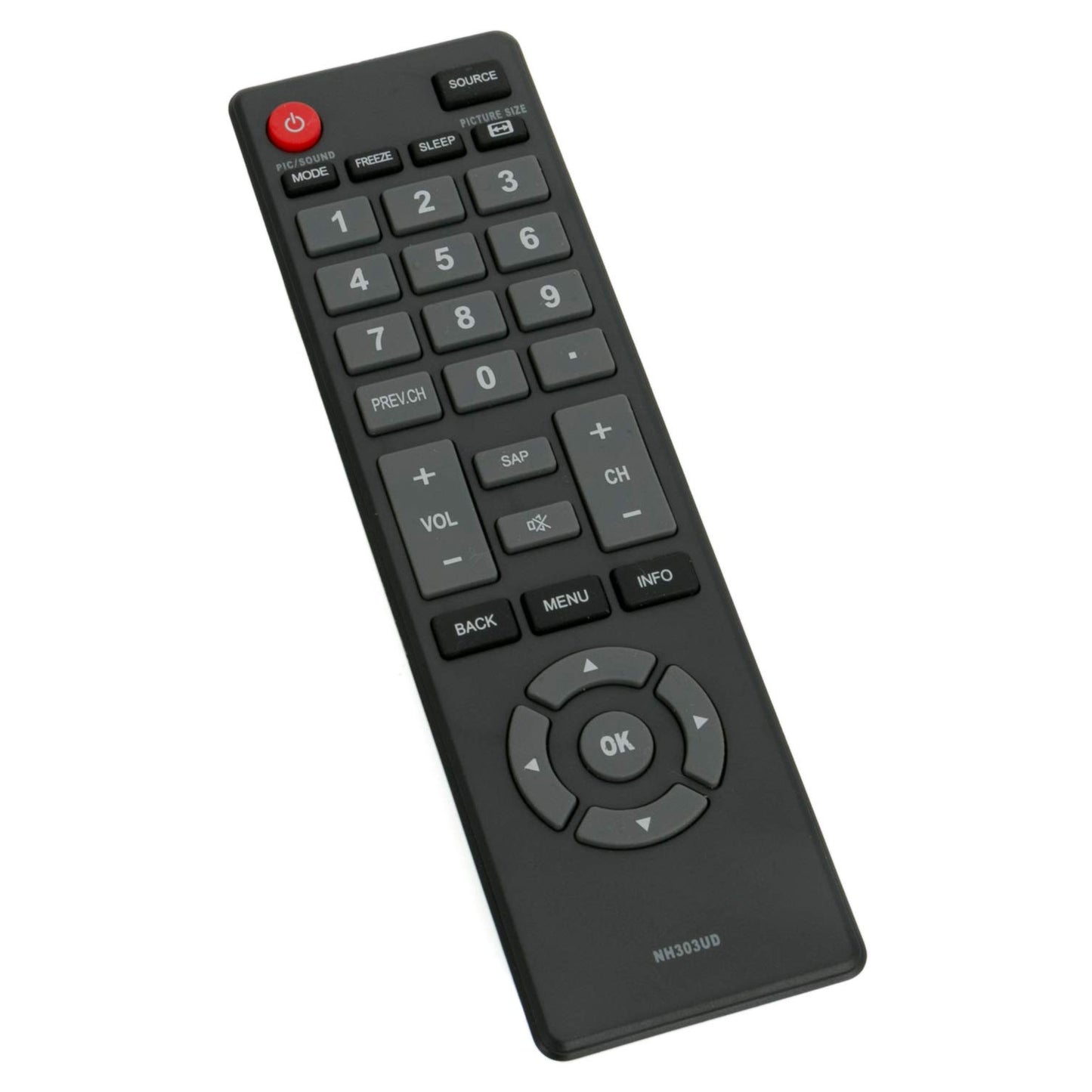 NH303UD Replace Remote Control fit for Emerson LCD TV HDTV LE240EM4 LE290EM4 LE290EM4F LE320EM4 LE391EM4 LF280EM5 LF320EM4 LF320EM4A LF320EM4F