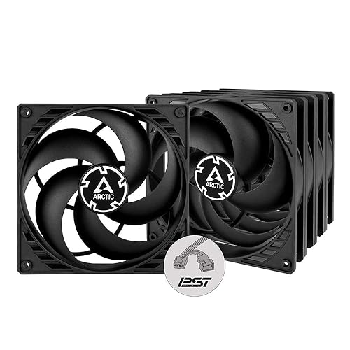 ARCTIC P14 PWM PST (5 Pack) - PC Fans, 140mm Case Fan with PWM Sharing Technology (PST), Pressure-optimised, Quiet Motor, Computer, Fan Speed