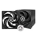 ARCTIC P14 PWM PST (5 Pack) - PC Fans, 140mm Case Fan with PWM Sharing Technology (PST), Pressure-optimised, Quiet Motor, Computer, Fan Speed
