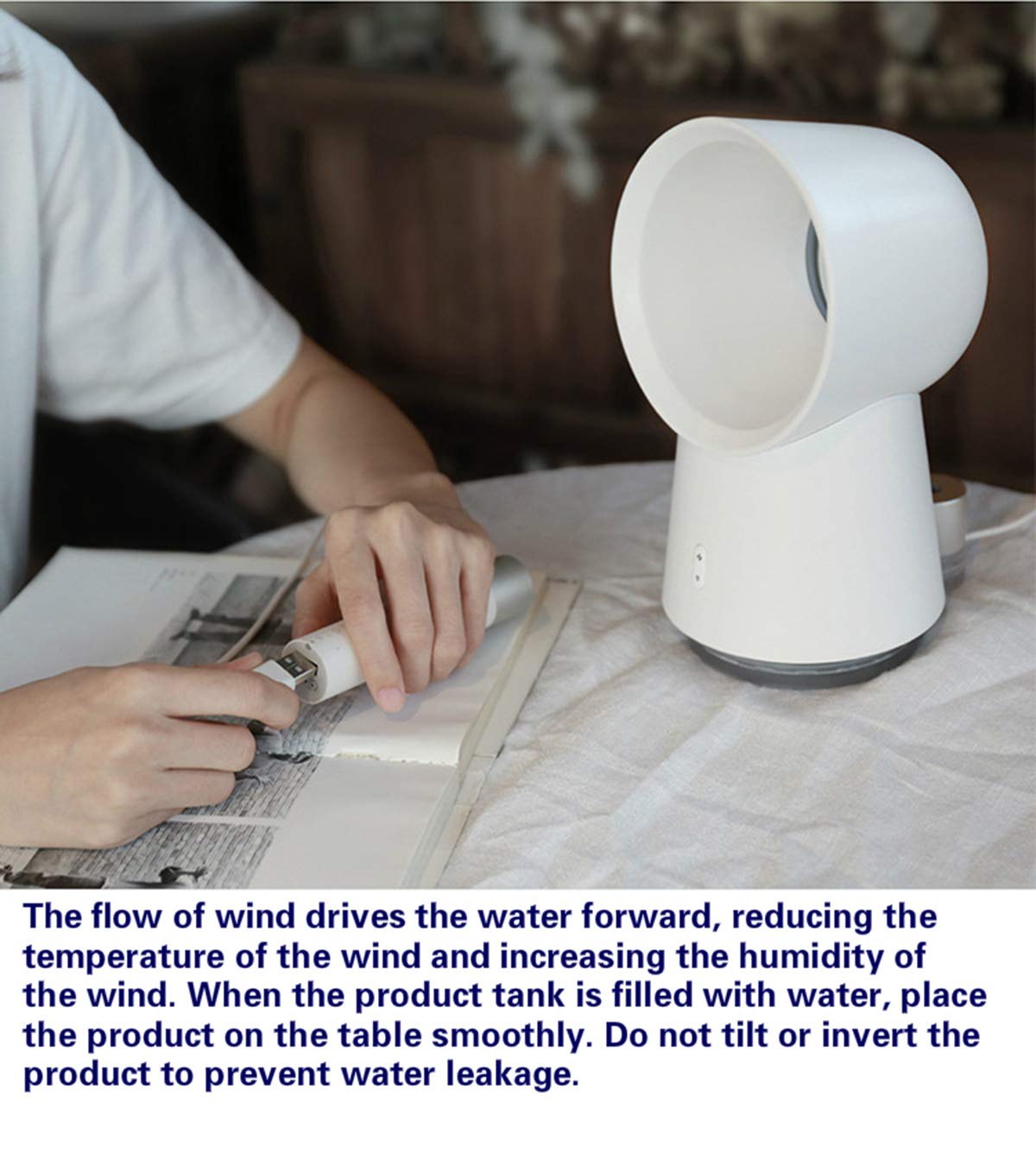 Hyzone Spray Fan Without Fan Blades, Portable humidifier, USB Power Driver