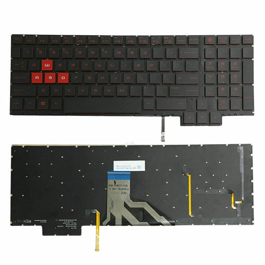 New US Red English Backlit Laptop Keyboard (Without palmrest) for HP OMEN 15-ce198wm 15-ce199nr 15-ce011dx 15-ce013dx Light Backlight