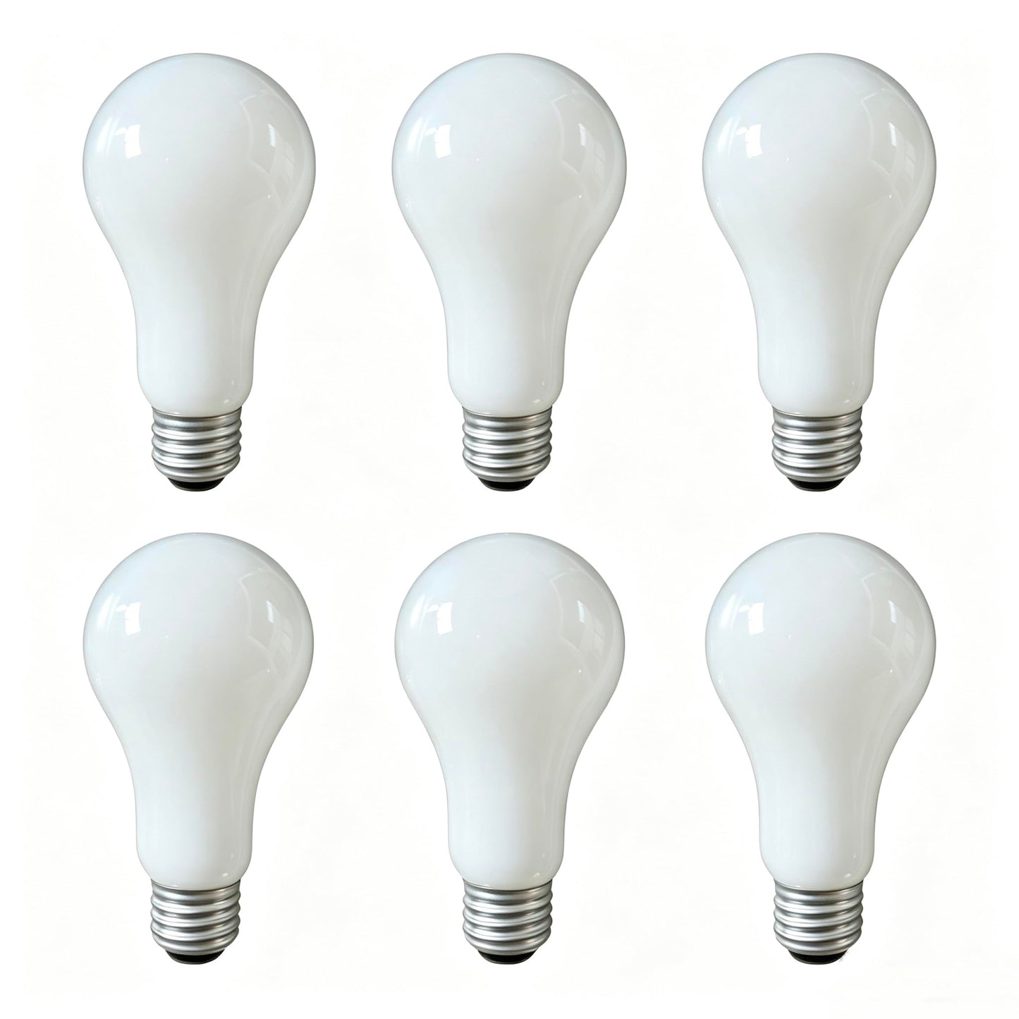 MOAKRIN 3-Way Light Bulbs, Three Way Bulb,70/170/240 Watt Equivalent, Soft White 2700K, Incandescent A19 Light Bulb? E26 Medium Base (6PACK)