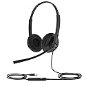 Yealink UH34 USB Headset with Mic, Teams Certified, Wired Headphones with Noise Cancelling Microphone for Laptop Computer PC, in-Line Controls…