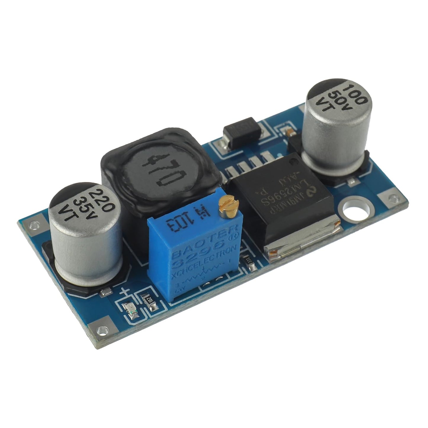 EPLZON LM2596S Buck Converter Buck Module DC-DC 3.2-35V to 1.25-30V 3A Voltage Adjustable Buck Converter Module(Pack of 6 Pcs)