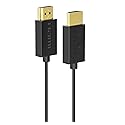 Nanosecond Extreme Slim 2.6' HDMI Cable - World's Thinnest and Most Flexible HDMI Cable. (2.6 Ft / 0.8m) High-Speed Supports Full 1080P, 4K, UltraHD