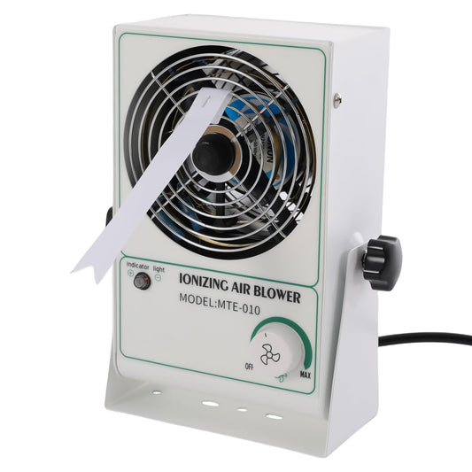 LIKARVA Ionizing Air Blower New Cleaning Type Electro-Static Eliminator Desktop Anti Static Ionizer Fan AC 110V for Households, Production Lines