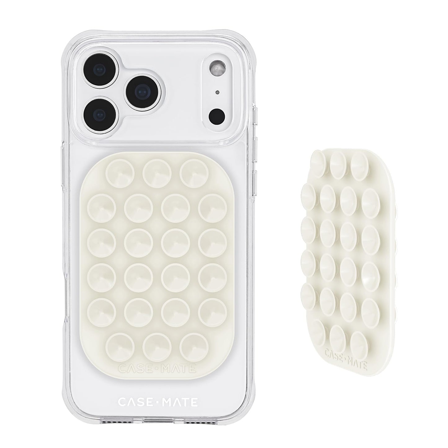 Case-Mate Double-Sided Suction Cup Phone Mount - Anti-Slip Sticky Phone Grip/Holder - Content Creator Essentials Compatible w/iPhone, Android & Cases