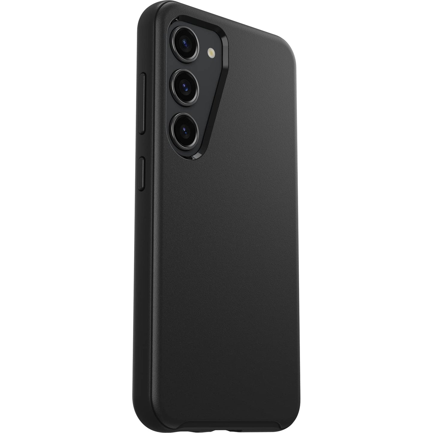 OtterBox Galaxy S23 Symmetry Series Case - Black, Ultra-Sleek, Wireless Charging Compatible, Raised Edges Protect Camera & Screen