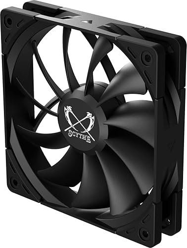 Scythe Kaze Flex II 120 PWN, 120mm x 25mm Air Flow Optimized Quiet Operating Computer Case Fan, Fluid Dynamic Bearing, 4-Pin Connector, Single Pack