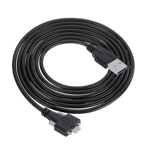 Cablecc USB 3.1 Type-C Dual Screw Locking to Standard USB3.0 Data Cable 3m Panel Mount Type