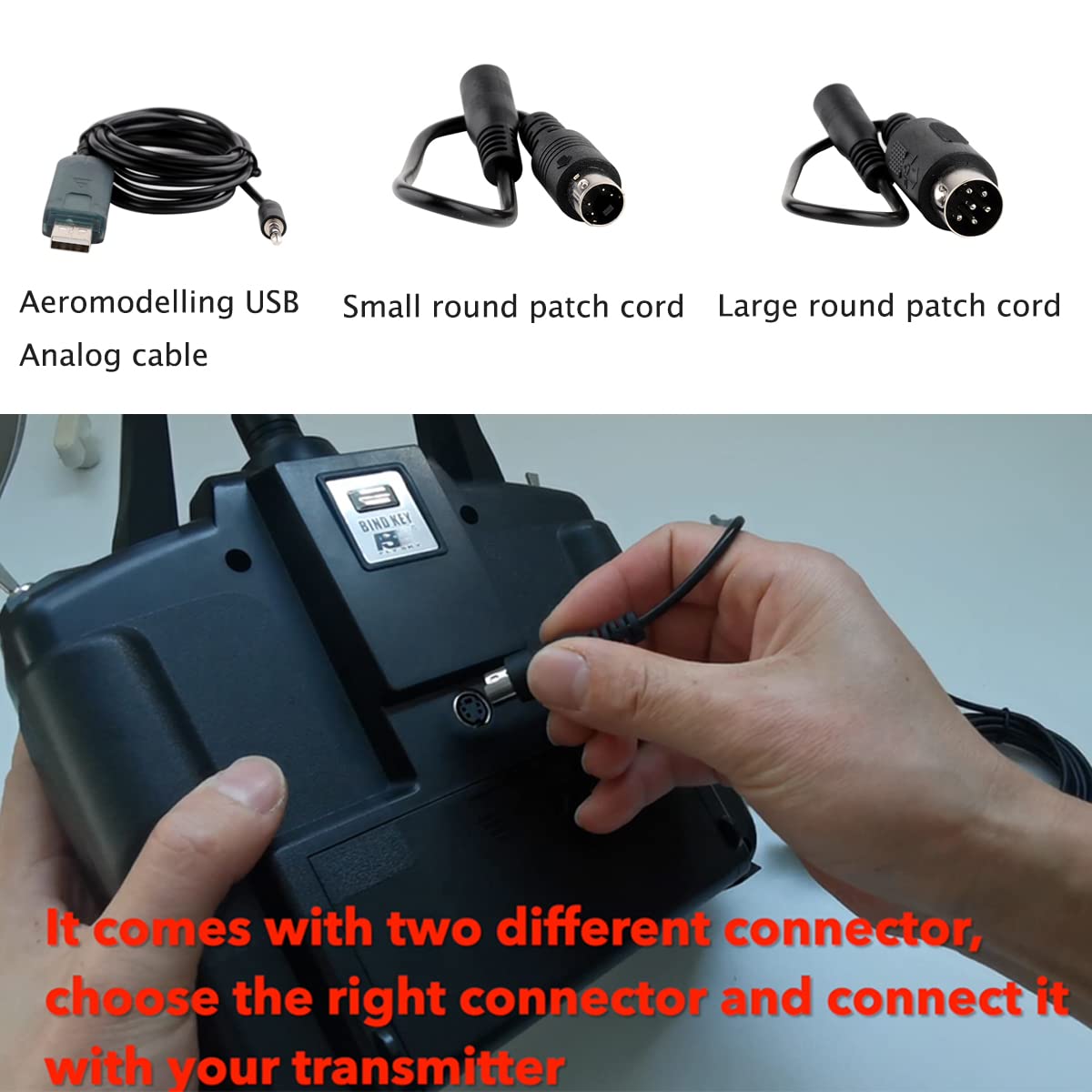RCmall Flysky USB Flight Simulator Adapter Cable 2.4G SM100 for FS-i6 FS-i10 FS-i6 FS-i4 FS-T6 FS-CT68 FS-T4B FS-GT3 Remote Controller