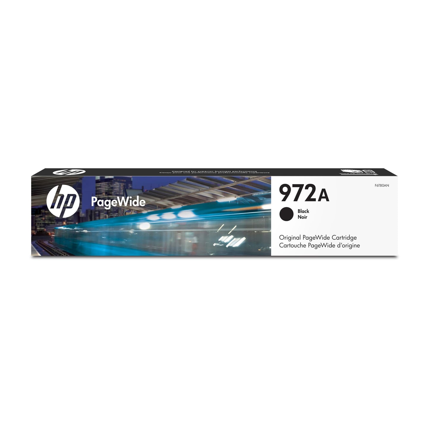 HP 972A PageWide Black Ink Cartridge | Works with Pro 452, 477, 552dw, 577 Series | F6T80AN