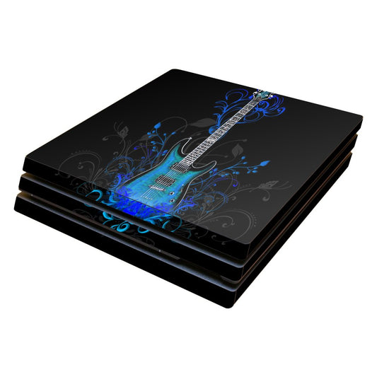 MightySkins Skin Compatible with Sony PS4 Pro Console - Guitar | Protective, Durable, and Unique Vinyl Decal wrap Cover | Easy to Apply, Remove,