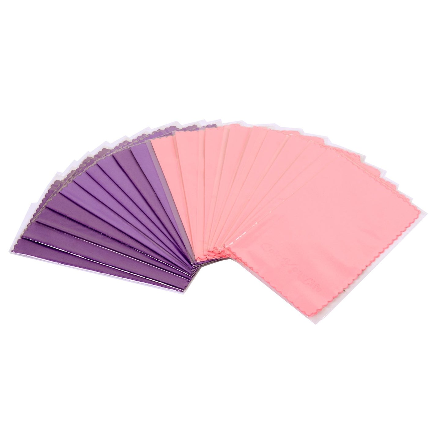 ColorYourLife 20-Pack Microfiber Cleaning Cloths for Smart Phone, Laptop, Tablets, Lenses, LCD Monitor, TV, Camera, Eyeglasses, Optics Etc (Purple +