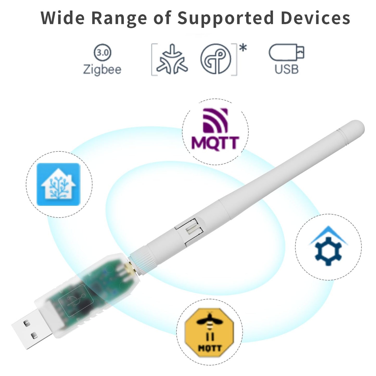 SMLIGHT SLZB-07 Zigbee 3.0 USB Coordinator - Pre-Flashed and Ready-to-Use Zigbee Adapter for ZHA Home Assistant and Zigbee2MQTT