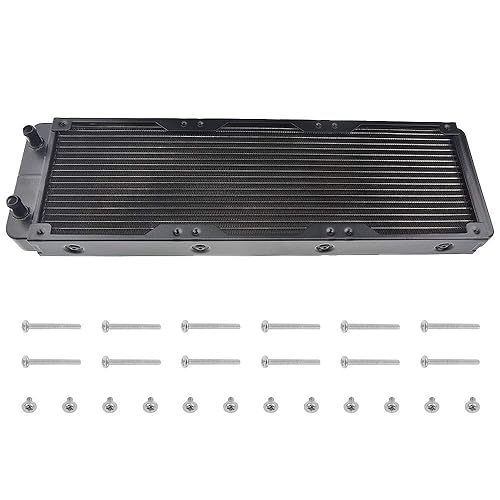 BXQINLENX 18 Pipe Aluminum Heat Exchanger Radiator for PC CPU CO2 Laser Water Cool System Computer 360mm(A)