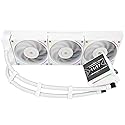 Thermalright Hyper Vision 360 ARGB White CPU Water Cooler with 3 PWM Fans with 2150RPM,IPS LCD Screen with 480x480 Resolution,Liquid CPU Cooler