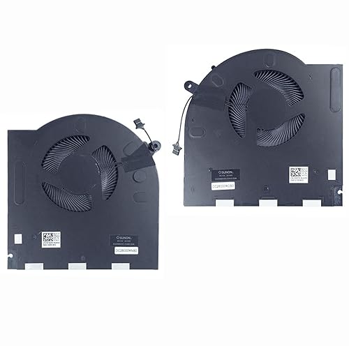 Fleshy Leaf CPU+GPU Cooling Fan Replacement for Dell Alienware M17 R3 R4 P45E Fan DC28000ROSL EG50061S1-1C010-S9A K13087 DC28000RNSL