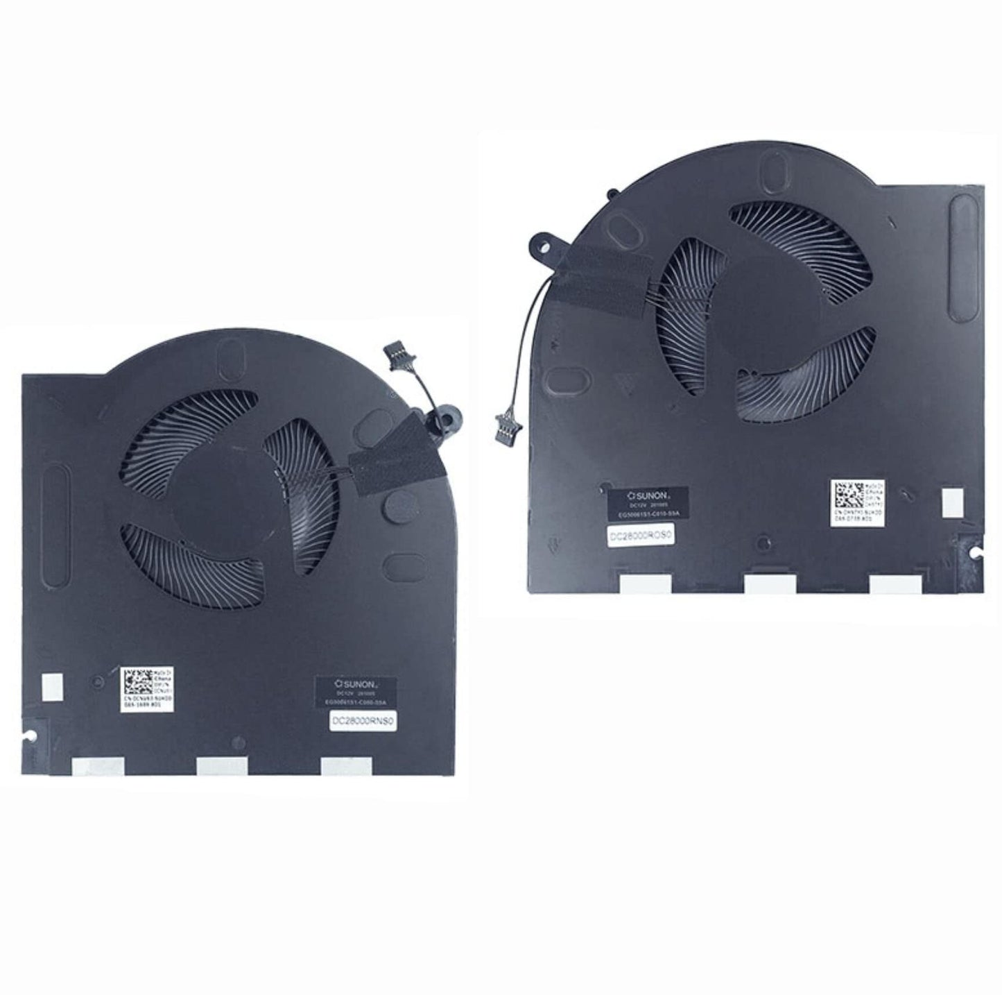 Fleshy Leaf CPU+GPU Cooling Fan Replacement for Dell Alienware M17 R3 R4 P45E Fan DC28000ROSL EG50061S1-1C010-S9A K13087 DC28000RNSL