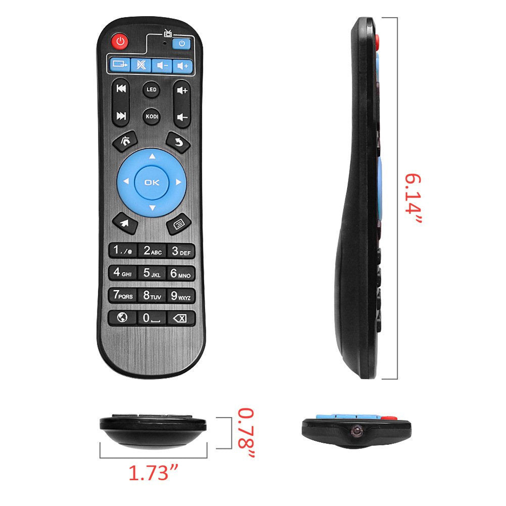 AEISVIK Original Replacement Remote Control Controller for Android TV Box T95 H616, T95 Max, T95 Q, T95 K, T95 Mini, T9, T95 Super, Q Plus