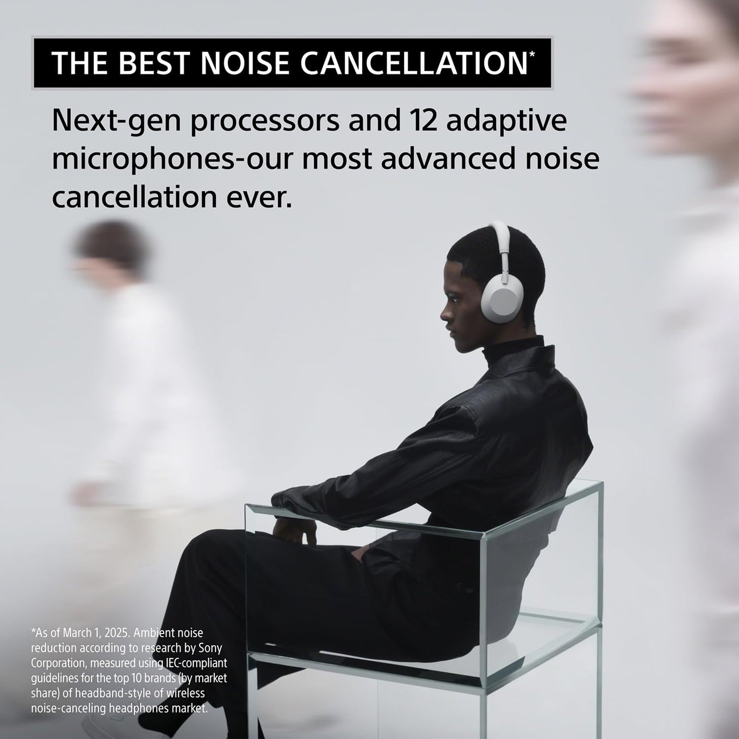 Sony WH-1000XM6/B Best Wireless Noise Canceling Headphones, Black Bundle with Deco Essentials Exclusive CPS 26 Month Protection Pack | Official USA
