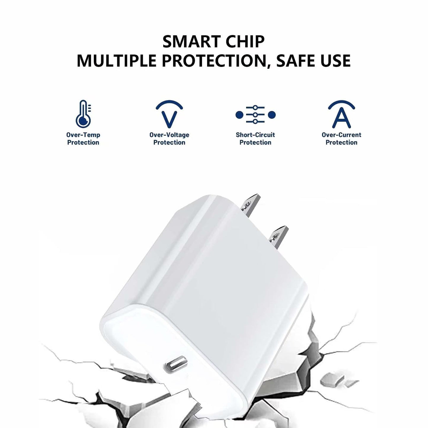 2Pack 6FT 20W Fast Charger for New iPhone 16E 16 15, Airpods 4th, Samsung Galaxy Tab S10 Plus, S9, S8, S7, FE S6, S5e, A9 A8, A10.1 Tablet Galaxy A14