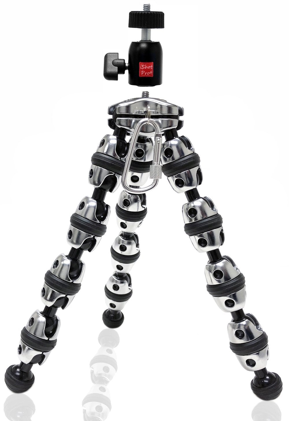 iShot Pro TigerPod HD Hybrid Metal Flexible Leg Tripod Stand for SLR Zoom DSLR GoPro Camera iPad iPhone Mount Flex Portable Lightweight GorillaPod