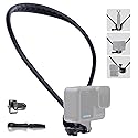 llano Neck Mount with Chest Strap, Compatible with DJI Osmo Pocket3 Nano Action 6/5/4/3, GoPro Hero 13/12/11/10/9/MAX, Insta 360 X5/X4/Ace Pro 2