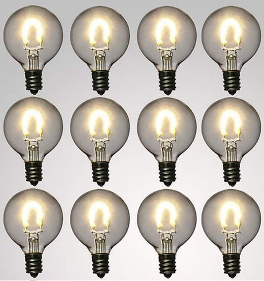 12-Pack Sunlitec Solar G40 Replacement Bulbs