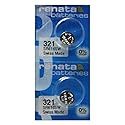 Renata 321 SR616SW Batteries - 1.55V Silver Oxide 321 Watch Battery (2 Count)