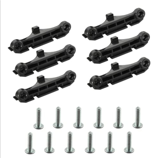 SJZBIN CPU Fan Bracket 3Pairs Black CPU Fan Support Brackets Retainer Brackets Plate Support Holders for AM4 AMD
