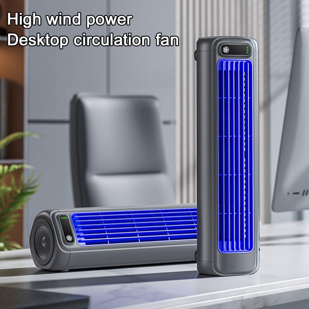 QUNZIDRESS Portable Air Conditioner Cooling Fan Quiet with 3 Speeds, 2026 New Wall Mounted Fan, Portable Usb Desk Fan, Quiet Small Room Fan for Home